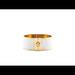 Tory Burch Jewelry | Gold & White Leather Inlay Logo Wide Cuff | Color: Gold/White | Size: Os