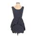 Forever 21 Casual Dress - A-Line: Blue Polka Dots Dresses - Women's Size Small