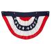 Oriental Trading Company 3' Red White Blue Novelty Garland Unlit, Cotton in Blue/Red/White | 21.5 H x 1 D in | Wayfair 13973213