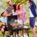Outsunny 2 Burner Propane Gas Grill Outdoor Portable Tabletop BBQ w/ Foldable Legs, Lid, Thermometer For Camping, Picnic, Backyard | Wayfair