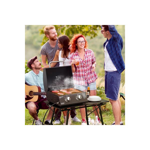 outsunny-2-burner-propane-gas-grill-outdoor-portable-tabletop-bbq-w--foldable-legs,-lid,-thermometer-for-camping,-picnic-|-wayfair-846-104v80sr/