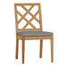 Summer Classics Haley Patio Dining Side Chair w/ Cushions Wood in Brown | 36.25 H x 20.75 W x 24.75 D in | Wayfair 29474+C2656101W6101