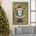 The Holiday Aisle® Holiday Santa II Premium Gallery Wrapped Canvas - Ready To Hang Canvas, in Black/Blue/Green | 12 H x 8 W x 1 D in | Wayfair