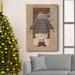 The Holiday Aisle® Noel Snowman Premium Gallery Wrapped Canvas - Ready To Hang Canvas, Solid Wood in White | 36 H x 24 W x 1 D in | Wayfair