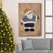 The Holiday Aisle® Santa Premium Gallery Wrapped Canvas - Ready To Hang Metal in Black/Blue/Green | 48 H x 32 W x 1 D in | Wayfair