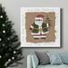 The Holiday Aisle® Santa-Premium Gallery Wrapped Canvas - Ready To Hang Canvas, Solid Wood in Black/Blue/Green | 10 H x 10 W in | Wayfair