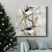 The Holiday Aisle® Winter Birds Noel-Premium Gallery Wrapped Canvas - Ready To Hang Metal in Black/Blue/Green | 40 H x 40 W x 1 D in | Wayfair