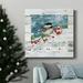 The Holiday Aisle® Warm Christmas Wishes-Premium Gallery Wrapped Canvas - Ready To Hang Metal in Black/Blue/Green | 40 H x 40 W x 1 D in | Wayfair