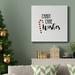 The Holiday Aisle® Candy Cane Wishes-Premium Gallery Wrapped Canvas - Ready To Hang Canvas, Solid Wood in Black/Blue/Green | 10 H x 10 W in | Wayfair