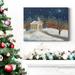 The Holiday Aisle® Spirits Bright- Premium Gallery Wrapped Canvas - Ready To Hang Metal in Black/Blue/Green | 40 H x 30 W x 1 D in | Wayfair