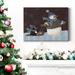 The Holiday Aisle® Night Ride- Premium Gallery Wrapped Canvas - Ready To Hang Metal in Black/Blue/Green | 32 H x 24 W x 1 D in | Wayfair