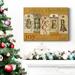 The Holiday Aisle® Cheer Tags- Premium Gallery Wrapped Canvas - Ready To Hang Canvas, Solid Wood in Black/Blue/Green | 20 H x 16 W x 1 D in | Wayfair