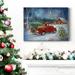 The Holiday Aisle® Christmas Delivery- Premium Gallery Wrapped Canvas - Ready To Hang Canvas, Solid Wood in White | 48 H x 36 W x 1 D in | Wayfair