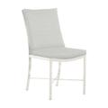 Summer Classics Monaco Patio Dining Side Chair w/ Cushions in White | 36.5 H x 19.5 W x 25 D in | Wayfair 342194+C387716W716
