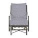 Summer Classics Monaco Patio Chair w/ Cushions, Linen in Gray | 36.75 H x 26 W x 34.25 D in | Wayfair 342531+C389H6343N
