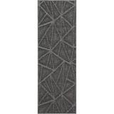 Gray 4' x 18' Area Rug - Latitude Run® Glensperth Indoor Outdoor Custom Size Area Rugs Made In USA Pattern Geometrical, Area Rugs Nylon | Wayfair