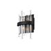 Willa Arlo™ Interiors Marlow 2 - Light Dimmable Flush Mounted Sconce Metal in Black | 12 H x 8 W x 4 D in | Wayfair