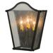 2nd Ave Lighting Austin 3 - Light Flush Mount Scone Glass/Metal in Gray/White/Black | 14 H x 12 W x 5.5 D in | Wayfair 116714.071U.TSA