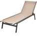 Arlmont & Co. Ingeruth 79" Long Reclining Single Chaise Metal in Brown | 25 H x 12 W x 79 D in | Outdoor Furniture | Wayfair