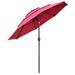 Freeport Park® Gittens 104.25" Market Umbrella Metal in Red | 96.5 H x 104.25 W x 104.25 D in | Wayfair C78D757DF7554B99873B19C12BD5D89B