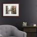 Red Barrel Studio® The Macneil Studio 'Cafe Milano' Matted Framed Art Canvas in Black/Brown/Gray | 0.75 D in | Wayfair