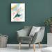 Orren Ellis Sky Strike I by June Erica Vess - Wrapped Canvas Graphic Art Canvas, Wood in Blue/Green/Yellow | 19 H x 14 W x 2 D in | Wayfair