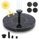 Swanew - SolarPumpe Solarpumpen Solar Springbrunnen Gartenpumpen 1.5W Solar Teichpumpe mit 6