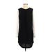 Mossimo Casual Dress - Shift: Black Solid Dresses - Women's Size Small