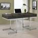 Modern Floating Design Three Piece Home Office Cumputer Writing Desk with Two File Cabinets