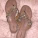 Coach Shoes | Coach Shelly Turnlock Flip Flop Sandals | Color: Tan | Size: 8.5