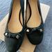 Kate Spade Shoes | Kate Spade Black Suede Bernice 7m Block Heel | Color: Black/Gold | Size: 7