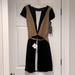 Zara Dresses | Nwt Zara Black And Tan Belted Dress - L | Color: Black/Tan | Size: L