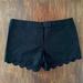J. Crew Shorts | J.Crew Scalloped Shorts Nwt Size 14 | Color: Black | Size: 14