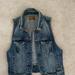American Eagle Outfitters Jackets & Coats | American Eagle Cropped Sleeveless Denim Jacket | Color: Blue | Size: Xs