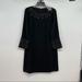 J. Crew Dresses | Nwt J Crew Embellished Long-Sleeve Shift Dress Black Sz 2 At599 | Color: Black | Size: 2