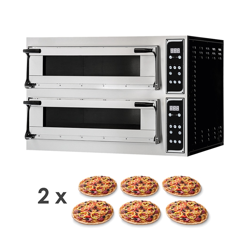 Pizzaofen Virtuoso Vollschamott digital - 2 Kammern 2 x 6 Pizzen Ø 350 mm Image