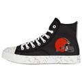 Men's FOCO Cleveland Browns Paint Splatter High Top Sneakers