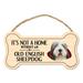 Imagine This Company It's Not a Home without Our Old English Sheepdog Bone Shaped Wood Breed Sign | 7 H x 10 W x 0.5 D in | Wayfair DB1271