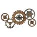 Howard Miller® Cogwheel III Wall Clock Wood/Metal in Black/Brown/Gray | 27 H x 49 W x 2.25 D in | Wayfair 625727