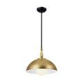 Kichler Fira 14 Inch 1 Light Pendant In Anvil Iron & Beech in Yellow | 11.25 H x 14 W x 14 D in | Wayfair 52476NBR