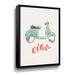 Red Barrel Studio® Ciao Vespa I - Floater Frame Painting on Canvas in Orange | 36 H x 48 W x 2 D in | Wayfair 3A092AD29F33414B82B5C53897D15882