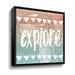 Red Barrel Studio® World Traveler III Neutral Gallery Wrapped Canvas in Brown/Green | 14 H x 14 W x 2 D in | Wayfair