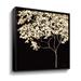Red Barrel Studio® Gold Shimmer Tree Gallery Wrapped Canvas in Black/Green | 14 H x 14 W x 2 D in | Wayfair 47BE588F157545F3B4589C239D7EDDFF