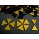 100 pieces Mosaic Triangular Gold Mirror, Tiles Approx 2 x 2 x 2 mm, 1.6 mm thick.