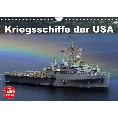 Kriegsschiffe der USA (Wandkalender 2023 DIN A4 quer)