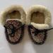 J. Crew Shoes | Girls Crewcuts Sz 13 Multi Colored Glitter Sandals W Faux Shearling Inner Sole. | Color: Blue/Red | Size: 13g