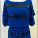 Jessica Simpson Dresses | Jessica Simpson Sequin Stripe Dress Blue/Black Med | Color: Black/Blue | Size: M