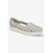 Extra Wide Width Women's Bugsy Flat by Easy Street in Grey (Size 7 1/2 WW)