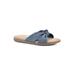 Women's Cliffs Favorite Sandal by Cliffs in Denim Blue Fabric (Size 8 1/2 M)