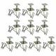 Simpson Strong Tie - Lot de 10 Pieds de poteau réglables APRN100/150 + kits fixations simpson